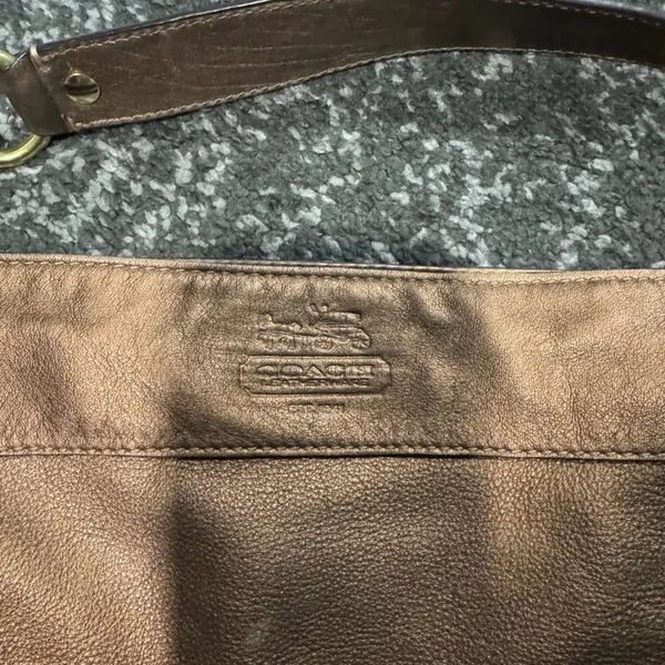 Coach Metallic Brown Shoulder Bag - Image 4