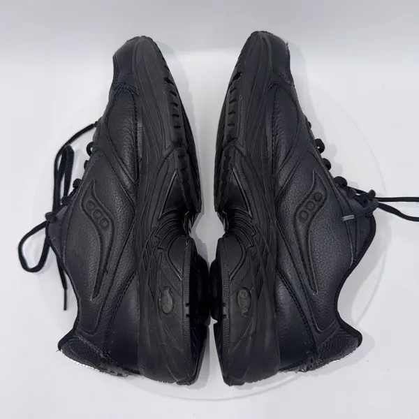 Saucony Omni Walker Triple Black Athletic Leather Sneakers Women's Size 8.5 - Image 4