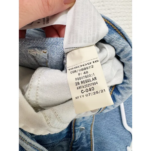 Abercrombie 90s Straight Jeans Ultra High Rise Jeans Size 28 Blue - Image 5