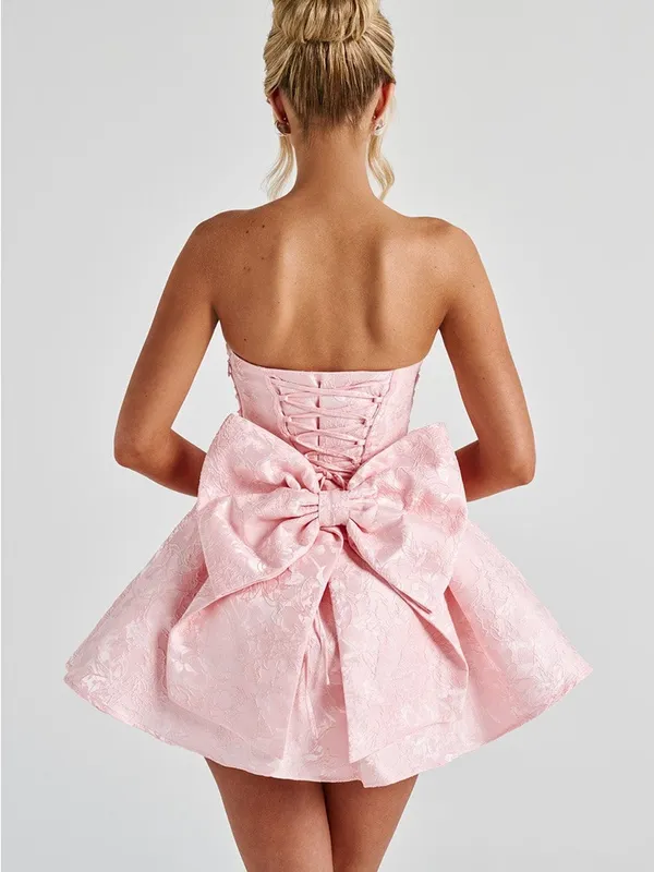 Baby Boo Salome Mini Dress, Xs, Blush - Image 2