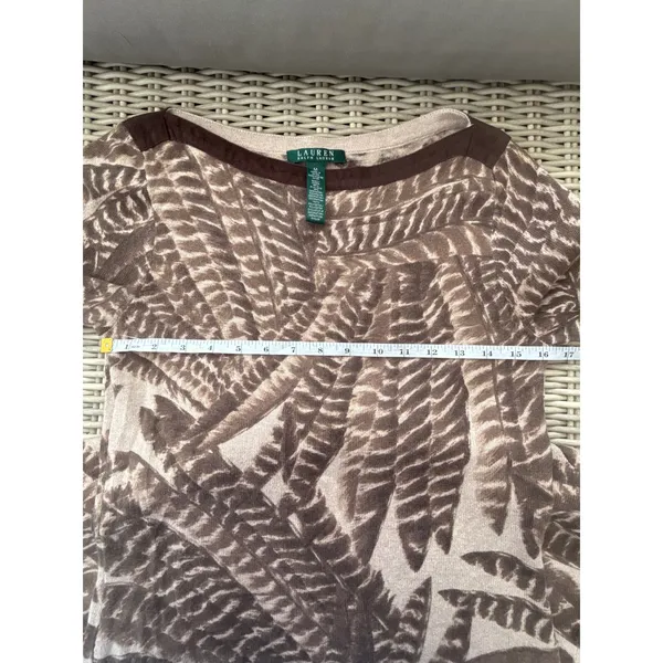 Lauren Ralph Lauren‎ Silk Cashmere Blend Sweater Dress Medium layered cabincore - Image 9