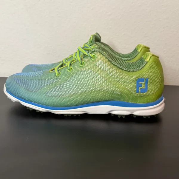 FootJoy emPower Waterproof Spikeless Women's‎ Golf Shoes Size 6.5 Green Blue - Image 3