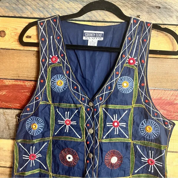 County Seat Nuovo Blue‎ Vest Size Large - Image 3