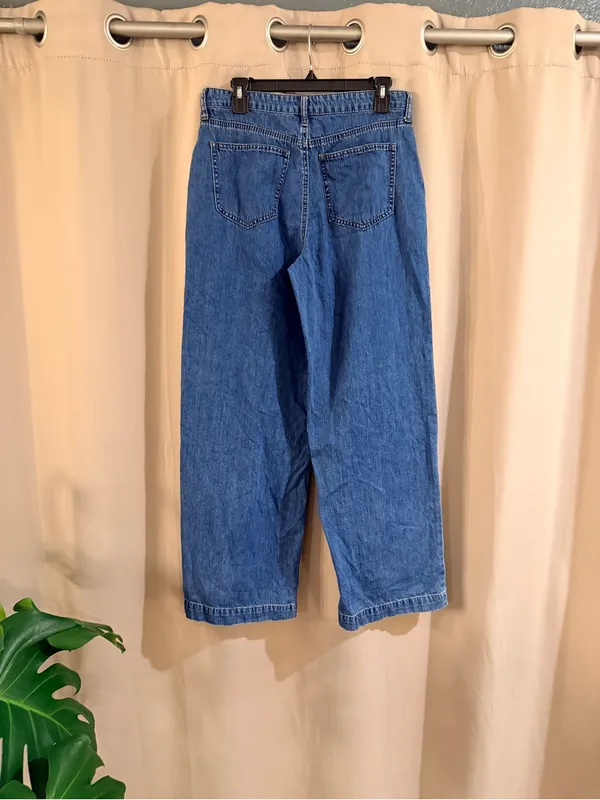 Biltmore Classic Wide-Leg Blue Denim Jeans - Women - Image 2
