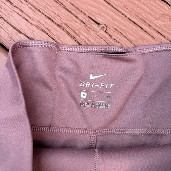 Nike Dri fit S hi waisted purple tone skinny leggings workout Athleisure fitness - Image 3