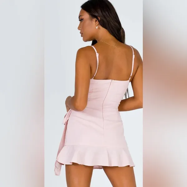 Princess Polly Cottage Hill Mini Dress Blush Size 0 - Image 3