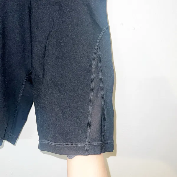 Offline by Aerie goals black high rise pull on mesh detail biker shorts - Image 4