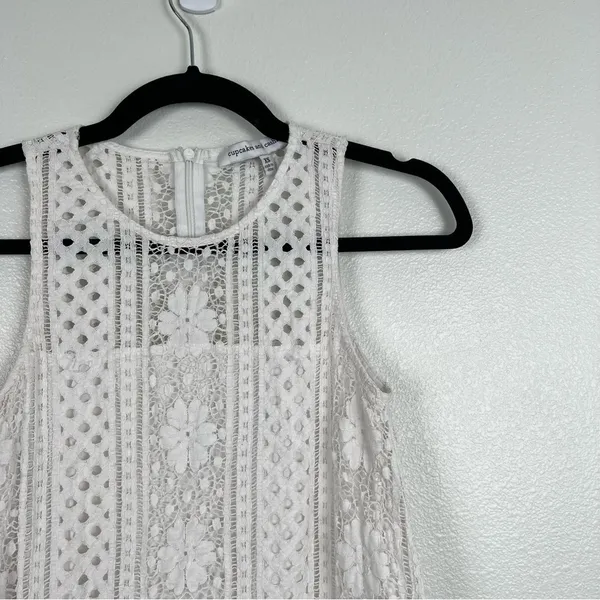 Cupcakes And‎ Cashmere Luca Lace Dress White Sz XS - Image 5
