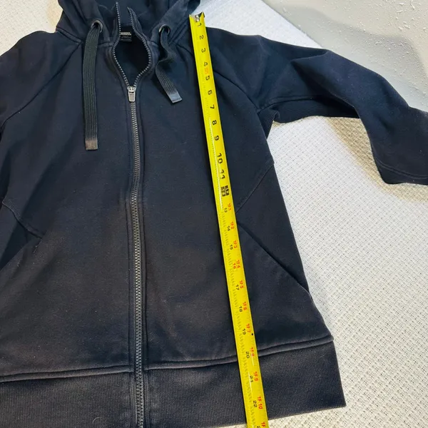 Athleta Black Full Zip Hoodie Jacket Athletic Workout Athleisure Size S - Image 12