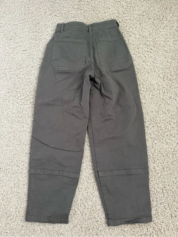 Everlane Utility Barrel Pants size 00 Olive green - Image 3