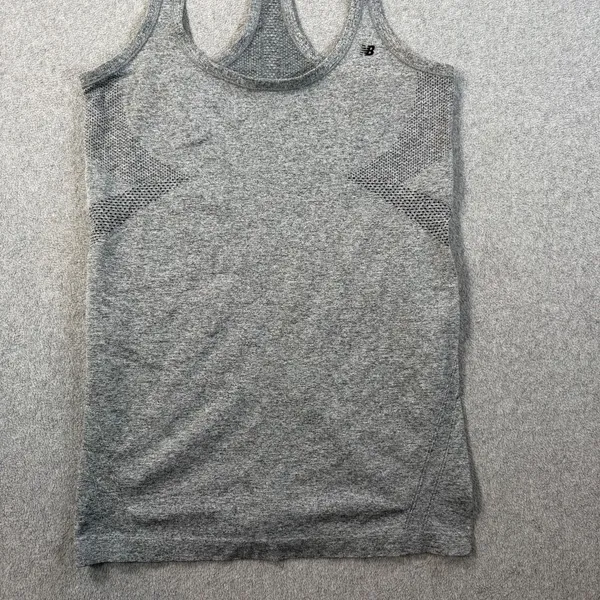 New Balance Gray Racerback Tank Top Women's Medium Running Active Gym Workout - Image 5