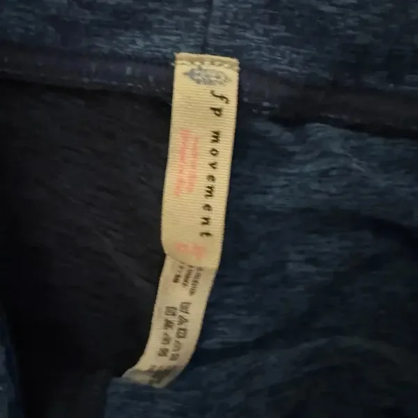 Free People movement XS blue and black leggings - Image 3