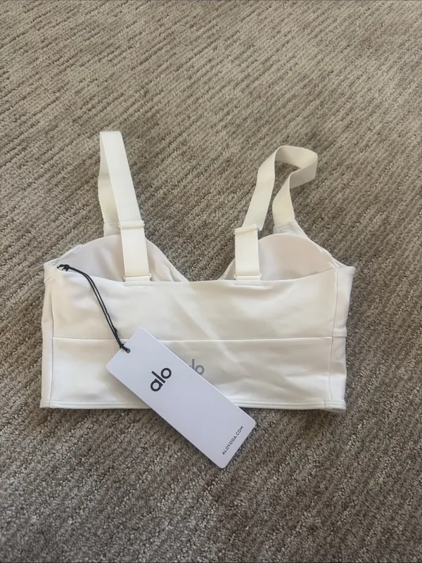 ALO Yoga Ivory Airlift Horizon Bra - Image 3