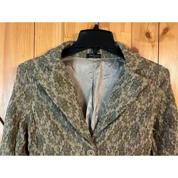 Twenty One Blazer Womens Small double Button Lined Career (0047) Read - Image 4