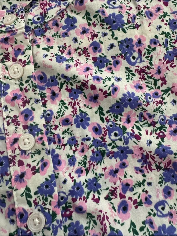 Tuckernuck x Hyacinth House Blush Floral Florence Blouse Pink Multi S NWT - Image 5