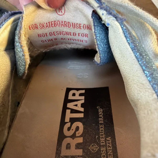 Golden Goose Superstar Blue Glitter 36 - Image 6
