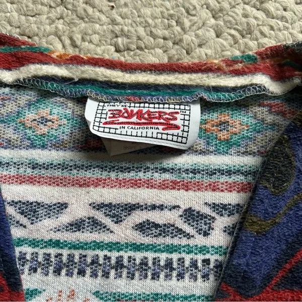 Vintage Bonkers In California Vest Navajo Western Native American Women Size M - Image 3