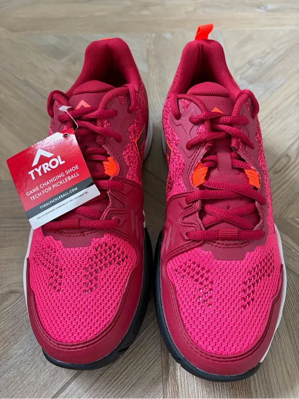 Tyrol Women's Smash Pickleball Shoes Pink Crimson Size 9 Sporty Athletic Workout - Image 2