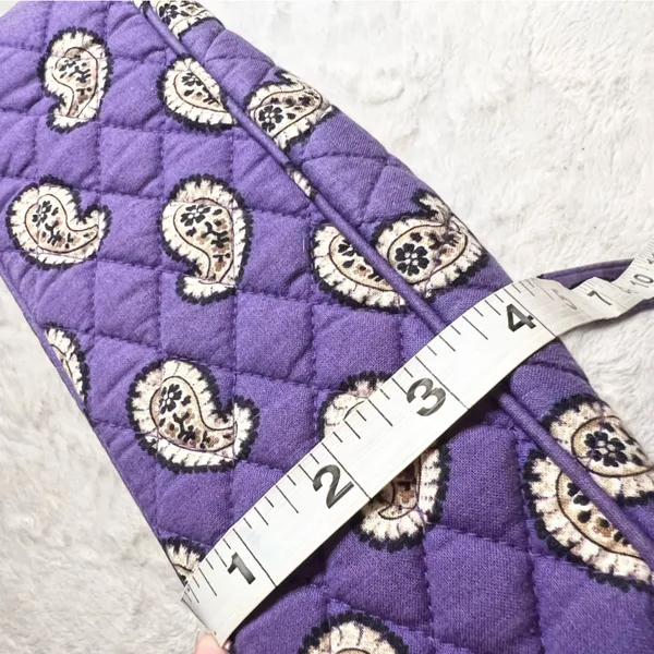 Vera Bradley Simply Violet Purple Paisley Quilted Shoulder Bag Retired Pattern - Image 7
