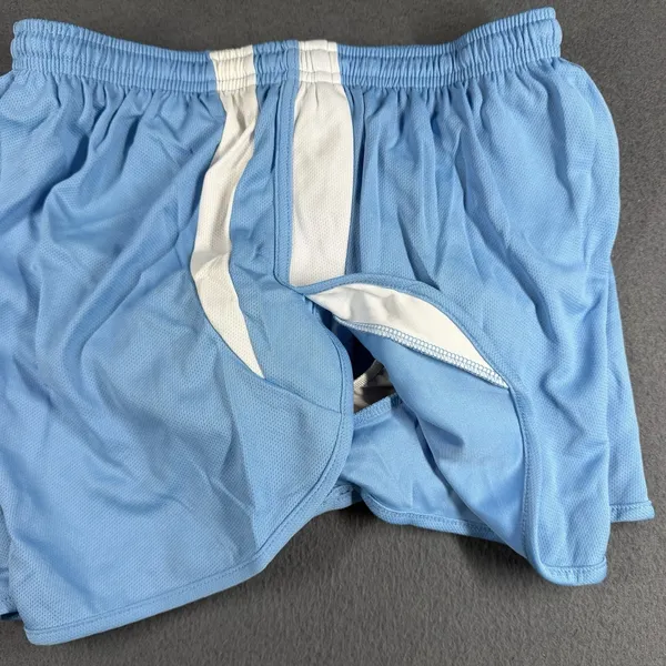 Asics Medley 1/2 Split Running Shorts Womens Medium Blue Drawstring Liner - Image 8