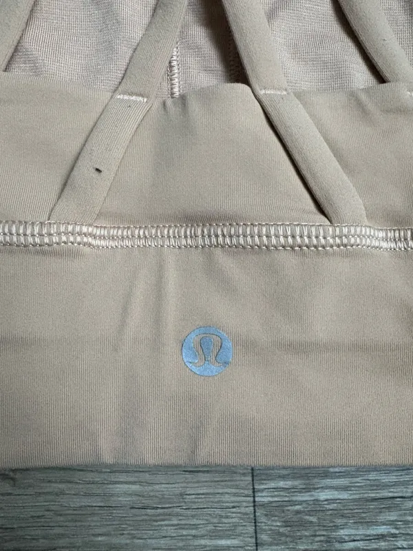 Lululemon Energy Longline Bra Sz 6 in Tan Beige Color - Image 6