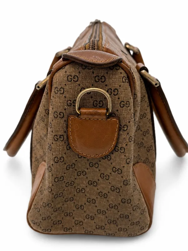 Vintage Gucci GG Monogram Boston Satchel Bag - Image 3