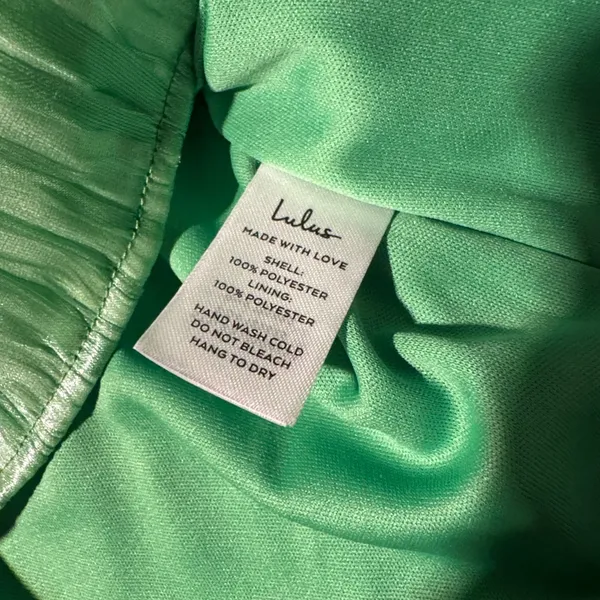 Lulu's Vibrant Green Mini Dress spring cocktail spaghetti strap XS NWT - Image 5