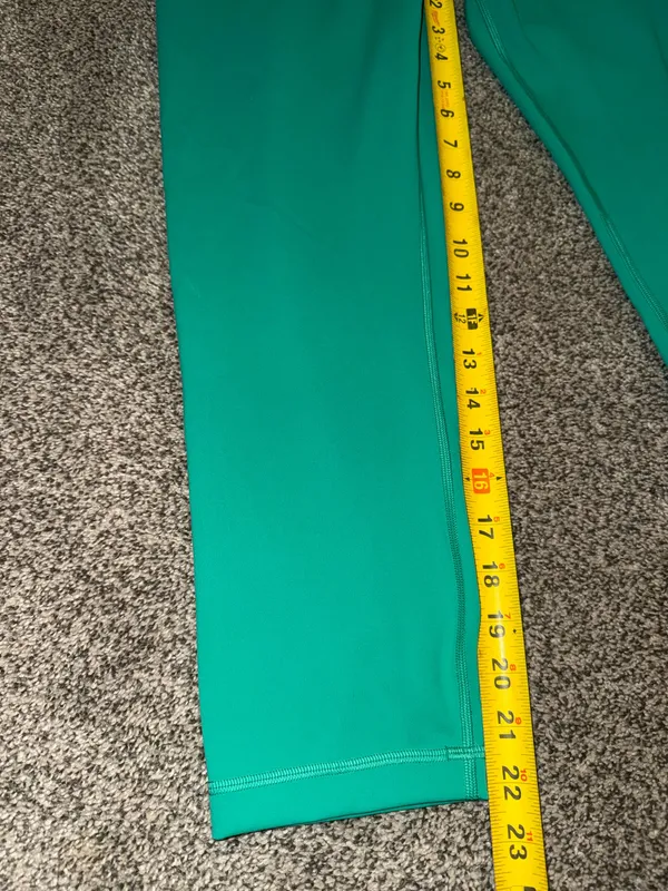 Lululemon Wunder Train High-Rise Crop Leggings Maldives Green Size 14 - Image 2