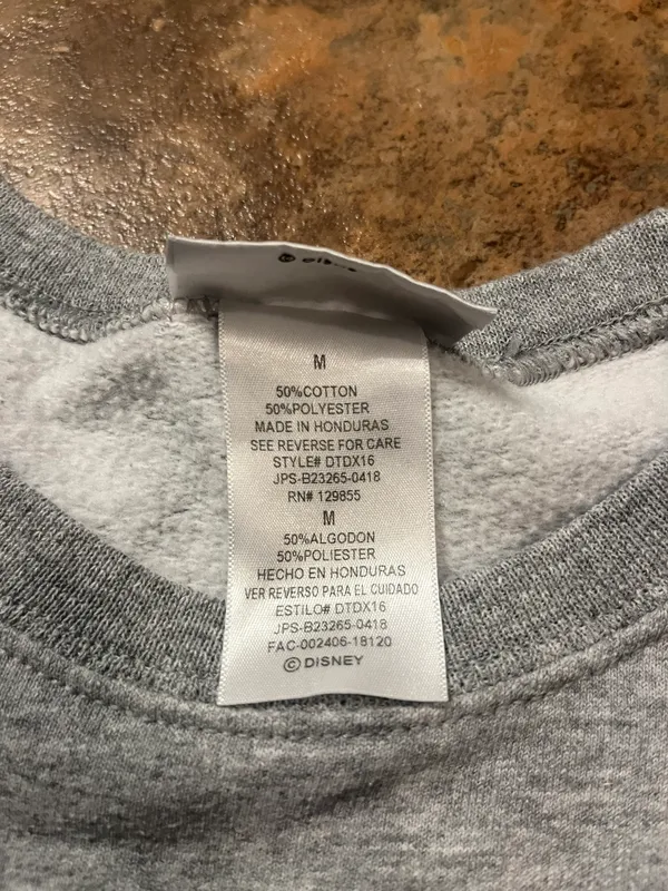 Parks Walt  World Mickey Mouse Sweatshirt Size Medium - Image 4