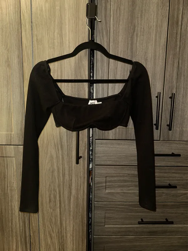 Princess Polly Ribbed Bustier Crop Top - Image 3
