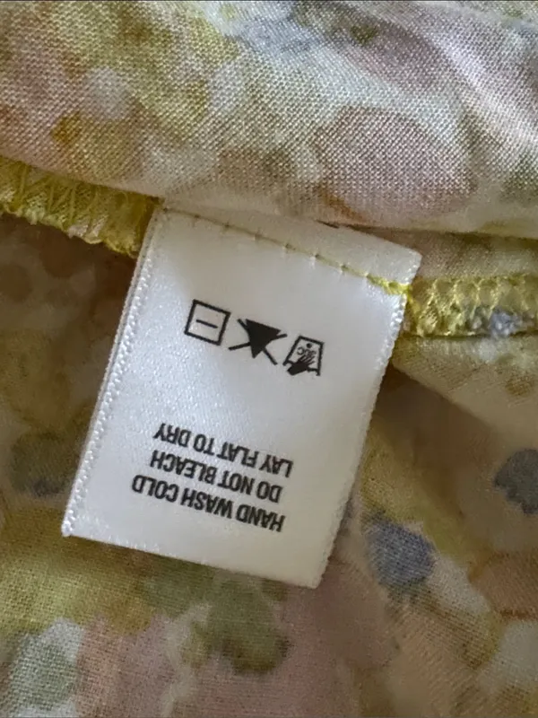 MSK Floral Yellow Rayon Sundress - Lightweight Women's Dress Size Medium - Image 15