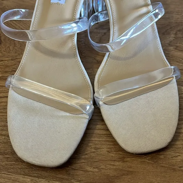 Steve Madden | Nude & Clear Chunky Heels - Image 4