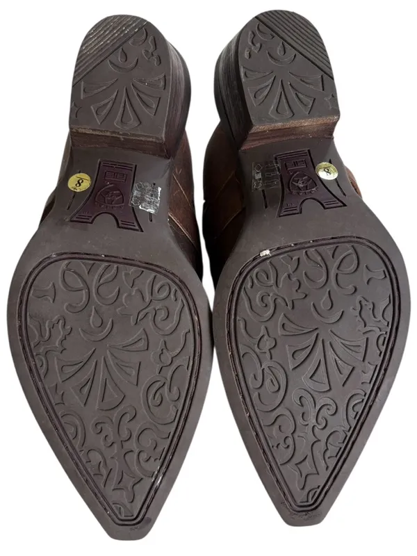 Ariat Leather Western Mules Bronze Size 8 - Image 8
