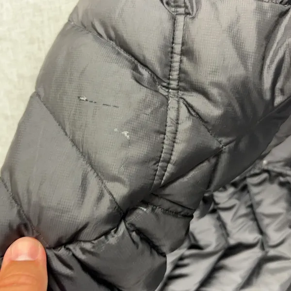 Athleta Jacket Womens Small Black Goose Down Puffer Full Zip Hiking Quilted - Image 11