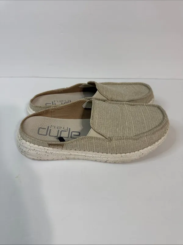 Hey Dude Women's Slip-On Sneakers in Beige and Off-White - Image 3