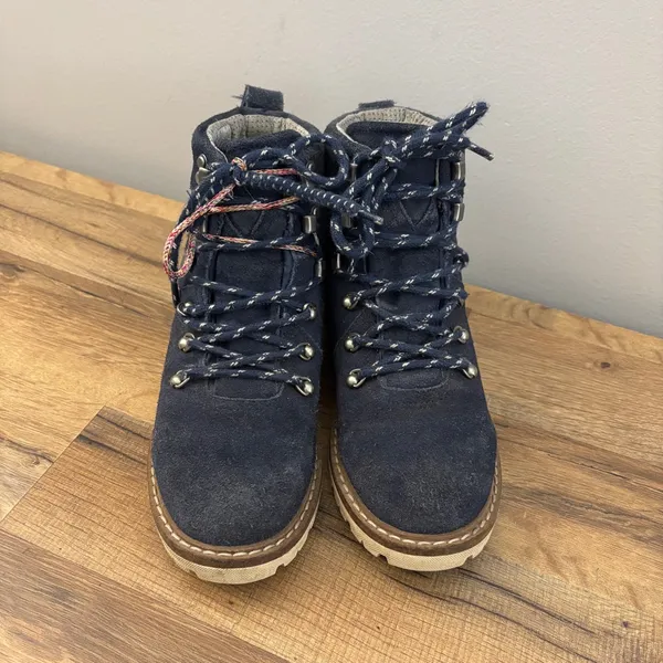 Toms Summit Suede Lace Up Hiking Boots Outdoor Dark Blue Women’s - Image 7