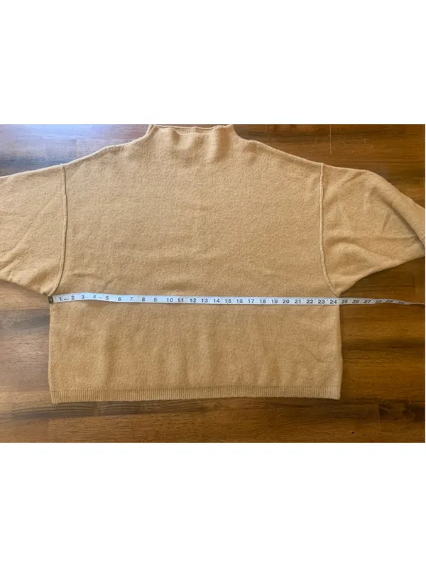 Free People Sweater Large Gold Tan - Image 5