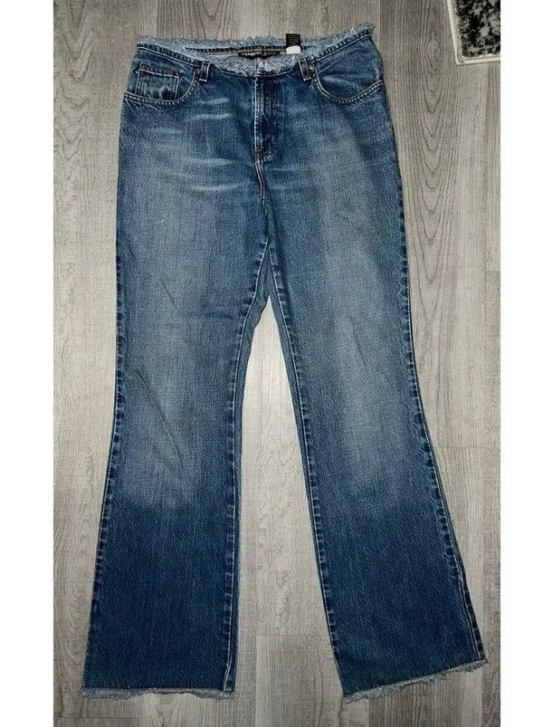 Express jeans with distressed edges Y2K 90s flare - Image 3