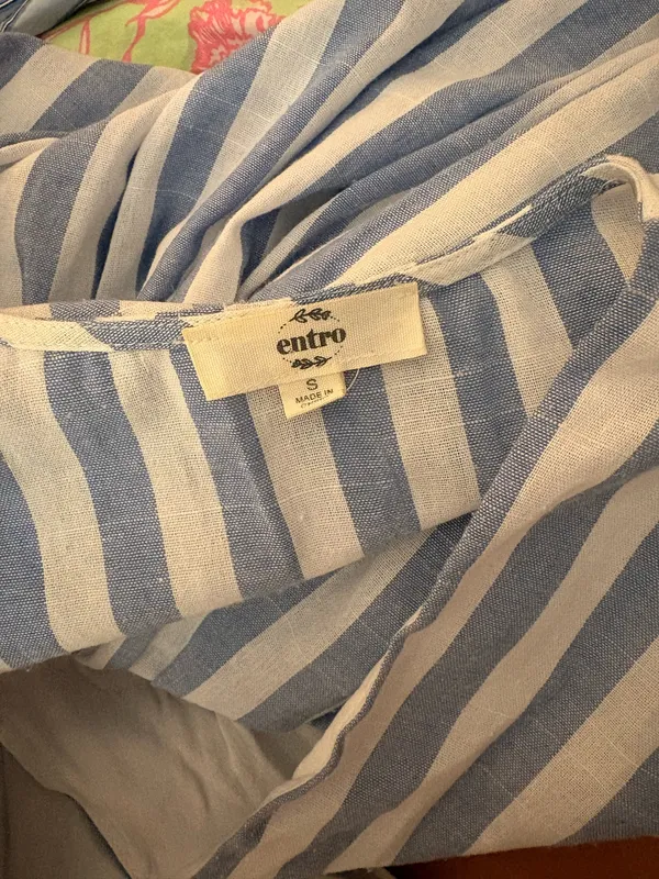 Entro white and blue striped dress.  - Image 2