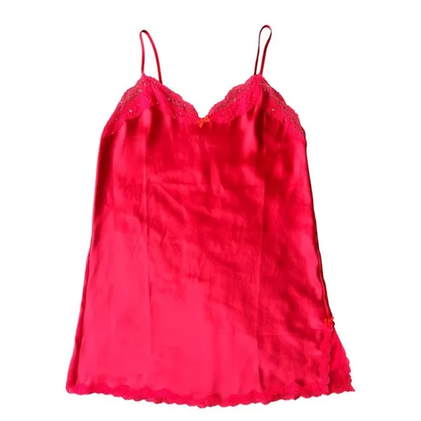 Victoria's Secret Red Lace Embellished Chemise, L - Image 6