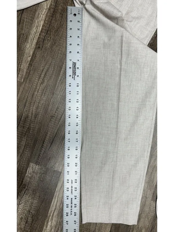 Abercrombie & Fitch Trouser Pants 2 /26 Beige Tailored Ankle Pleated High Rise - Image 9