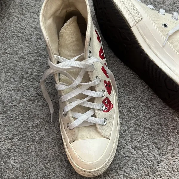 CDG High-Top Converse White - Image 2
