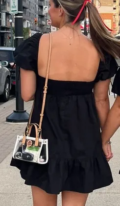 Black sweetheart babydoll dress - Image 2