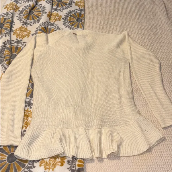 Ivanka Trump Cream Knit Sweater - Image 5