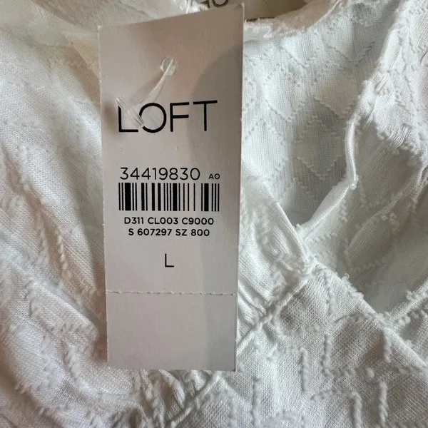 Loft Victorian Revival Ruffle Jacquard Top NWT L Castlecore Whimsigoth Romantic - Image 10