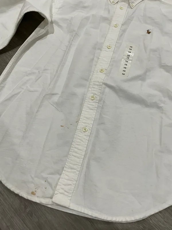 Ralph Lauren White Button Down Shirt/blouse. - Image 7