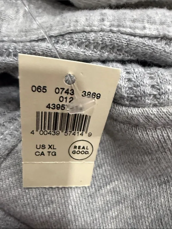 Aerie Hoodie Pullover Waffle Knit Oversized Gray Sweatshirt Cozy Size XL Coastal - Image 8