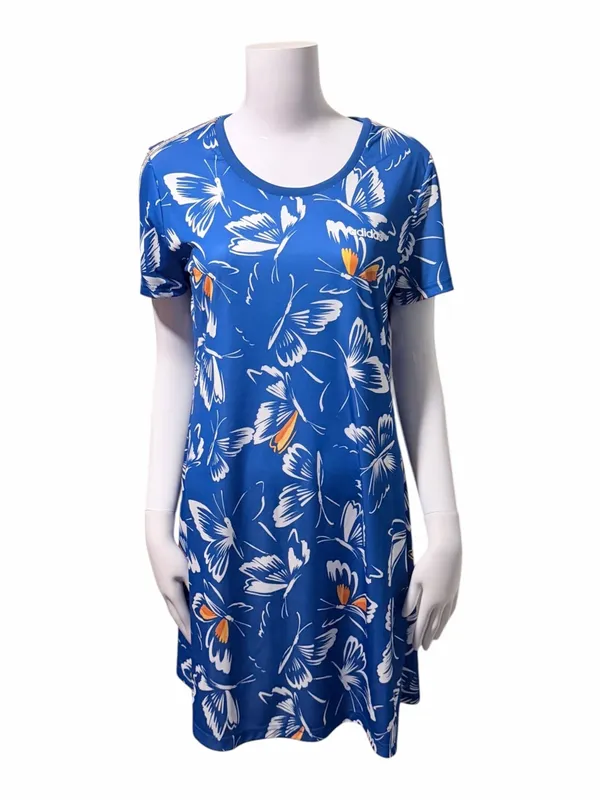 adidas x Farm Rio Butterfly Tee Dress Size Medium - Image 3