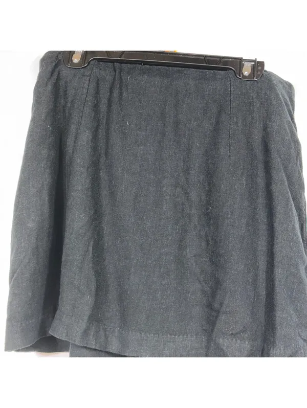 Abercrombie & Fitch Black Linen Mini Skort S - Image 5
