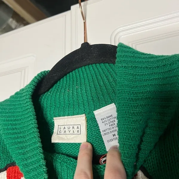 Vintage 1980s Knit Christmas Sweater - Image 7